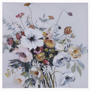 Cuadro Decorativo Ramo De Flores 80x80 Cm - Concepts
