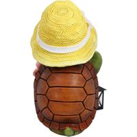 Tortuga Con Farol Decorativa 24.5x22.5x41.5 Cm - Concepts