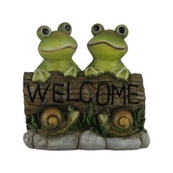 Rótulo Welcome Ranas 28.5x17.8x28.2 Cm - Concepts