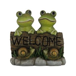 Rótulo Welcome Ranas 28.5x17.8x28.2 Cm - Concepts