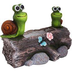 Porta Macetas Con Caracoles 37x21x29 Cm - Concepts