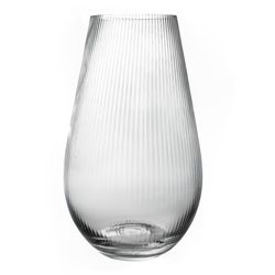 Florero Ovalado De Cristal 25 Cm - Viva