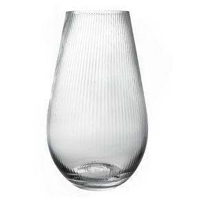 Florero Ovalado De Cristal 25 Cm - Viva
