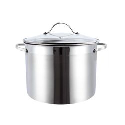 Olla De Acero Inoxidable Satinado 32x24 Cm - Nordika