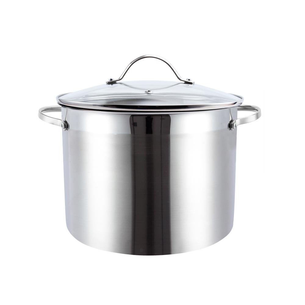 Olla de 19.29 L de Acero Inoxidable Satinado 32 x 24 cm