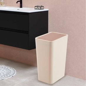 Basurero 8 L Beige Y Café - Viva