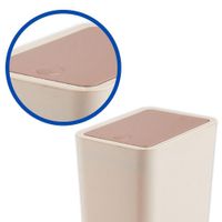 Basurero 8 L Beige Y Café - Viva