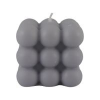 Vela Cuadrada Gris 6.2x6.2x5.9 Cm - Concepts
