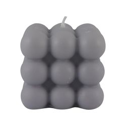Vela Cuadrada Gris 6.2x6.2x5.9 Cm - Concepts