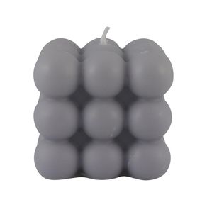 Vela Cuadrada Gris 6.2x6.2x5.9 Cm - Concepts