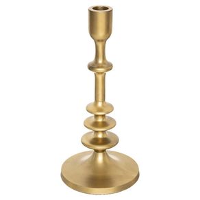 Candelero De Aluminio Dorado 12x25.5 Cm - Atmosphera Createur Dinterieur