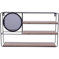 Repisa Rectangular Con Espejo 50x10x30 Cm - Concepts
