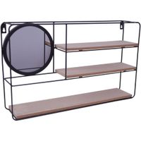 Repisa Rectangular Con Espejo 50x10x30 Cm - Concepts