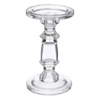 Candelero De Vidrio Transparente 11.4x19 Cm - Atmosphera Createur Dinterieur