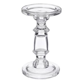 Candelero De Vidrio Transparente 11.4x19 Cm - Atmosphera Createur Dinterieur