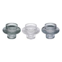 Set De Candeleros De Vidrio 8x6 Cm 3 Pzas - Atmosphera Createur Dinterieur