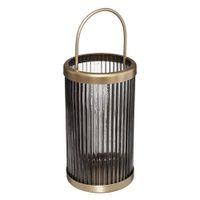Quinque De Vidrio Orilla Dorada 30x11.7 Cm - Atmosphera Createur Dinterieur