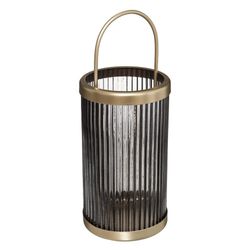 Quinque De Vidrio Orilla Dorada 30x11.7 Cm - Atmosphera Createur Dinterieur