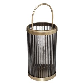 Quinque De Vidrio Orilla Dorada 30x11.7 Cm - Atmosphera Createur Dinterieur