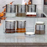 Set De 6 Especieros Con Base De Metal - Nordika