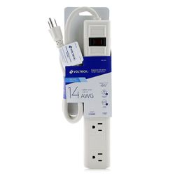Protector Regleta De 6 Entradas 450 J - Volteck