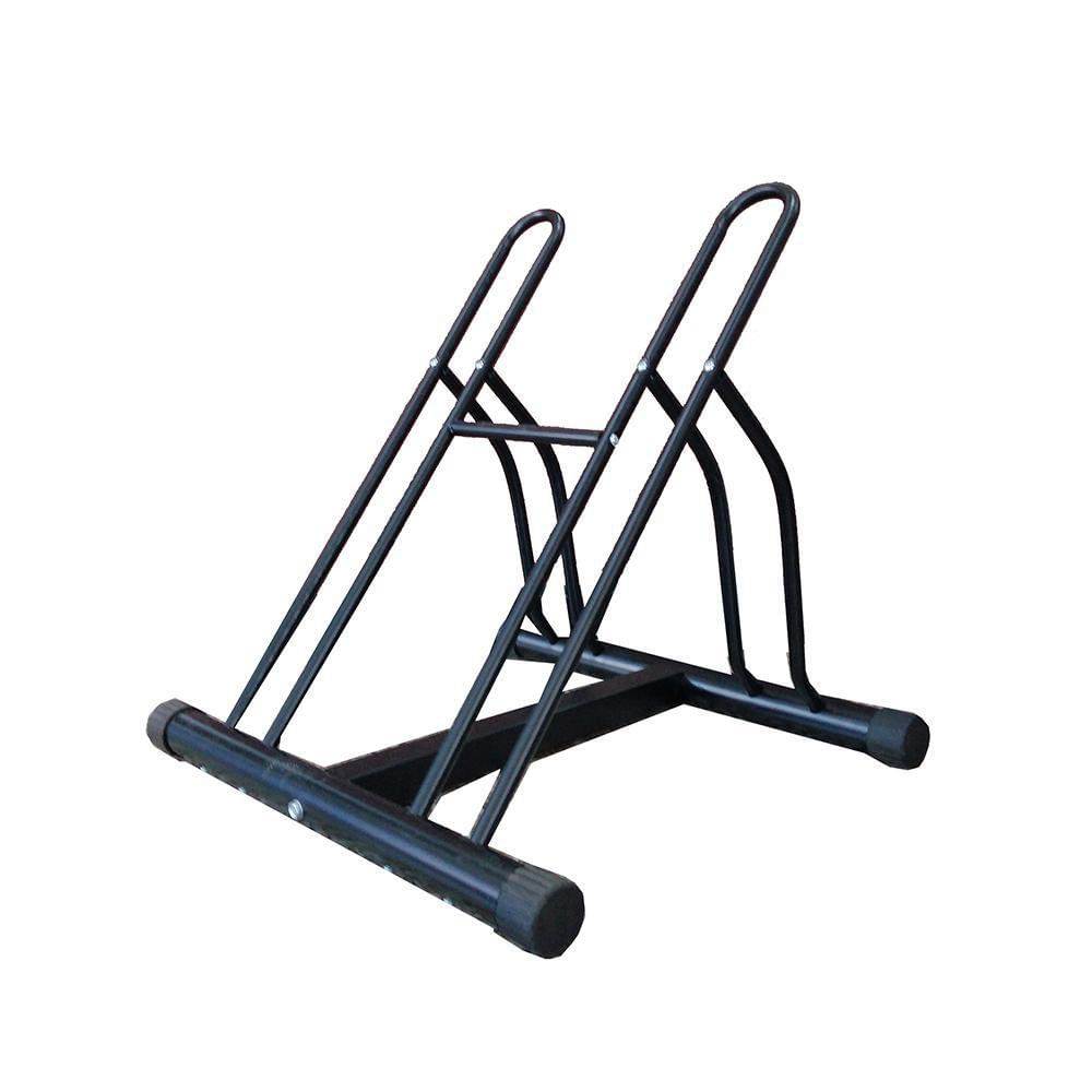 Soporte de Piso Antideslizante para 2 Bicicletas Soporte de Piso para Dos Bicicletas