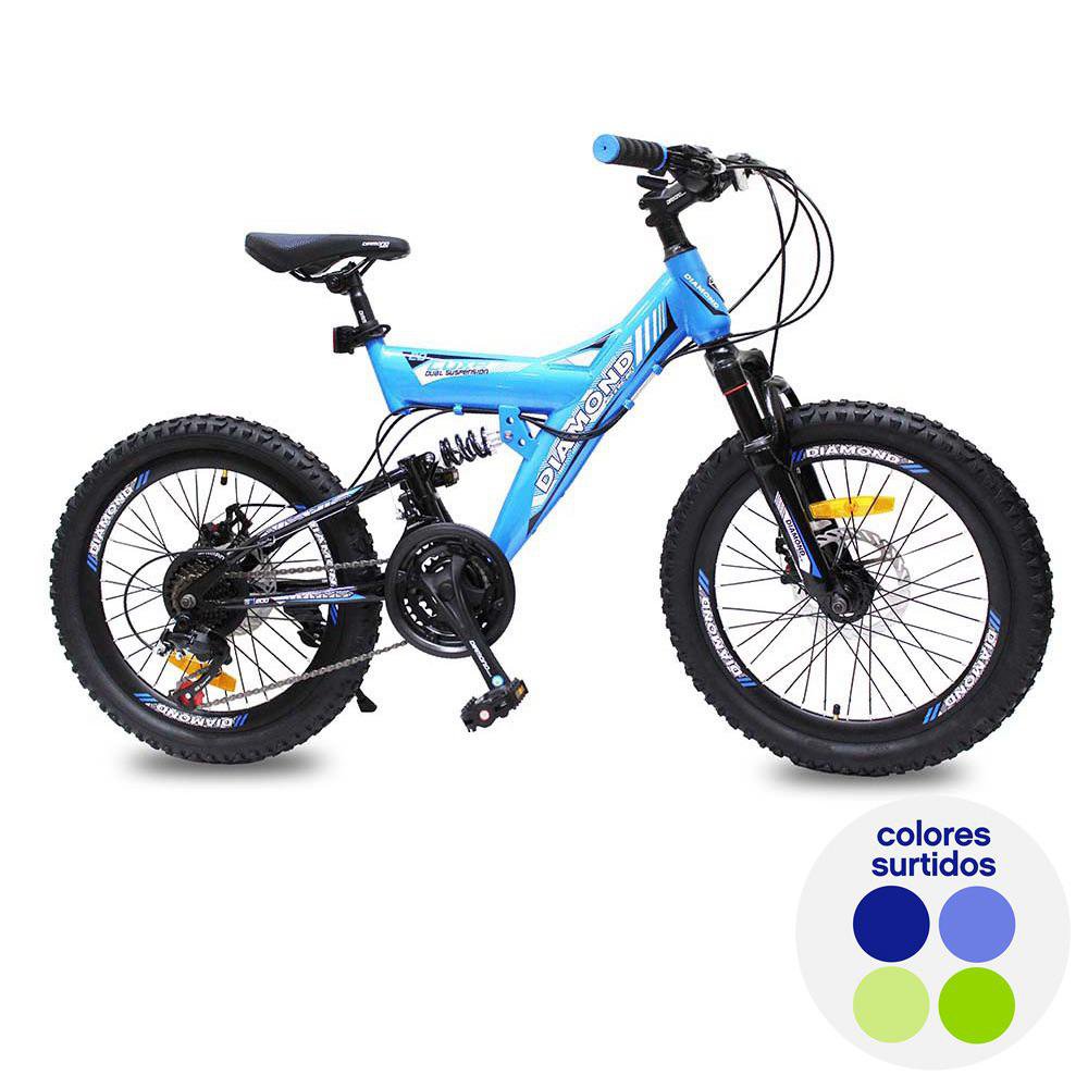 Bicicleta MTB Rin 20 de 21 Velocidades con Doble Suspensión - Colores Surtidos Bicicleta M…