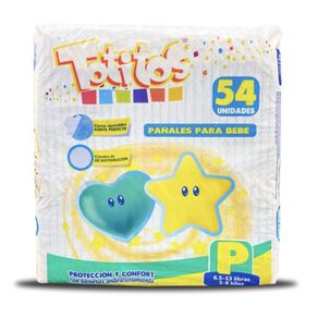 Pañal-Desechable-Blanco-Talla-P-De-54-Unidades---Totitos