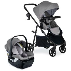 Combo De Carruaje Y Asiento De Auto Willow Brook Baby Gris - Britax