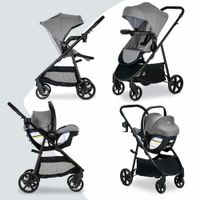 Combo De Carruaje Y Asiento De Auto Willow Brook Baby Gris - Britax