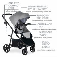 Combo De Carruaje Y Asiento De Auto Willow Brook Baby Gris - Britax