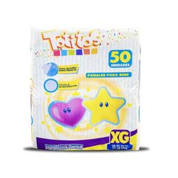 Pañal-Desechable-Blanco-Talla-Xg-De-50-Unidades---Totitos