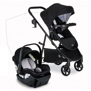 Combo De Carruaje Y Asiento De Auto Willow Brook Baby Negro - Britax