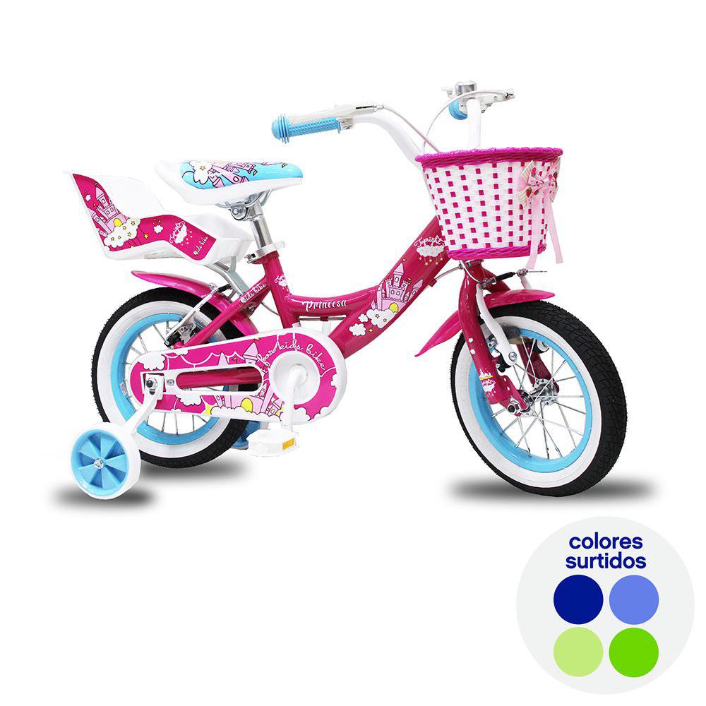 Bicicleta BMX Rin 12 para Niña Castillo de Princesa - Colores Surtidos Bicicleta BMX Rin 1…