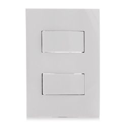 Interruptor Doble Sencillo Blanco 1 Pza - Volteck