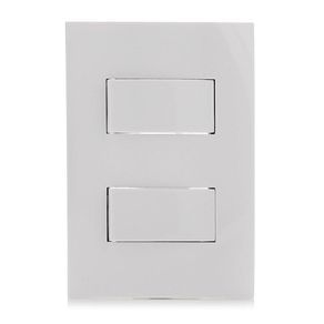 Interruptor Doble Sencillo Blanco 1 Pza - Volteck