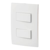 Interruptor Doble Sencillo Blanco 1 Pza - Volteck