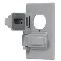 Placa De 2 Módulos Gris - Volteck