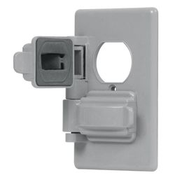 Placa De 2 Módulos Gris - Volteck