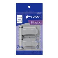 Placa De 2 Módulos Gris - Volteck
