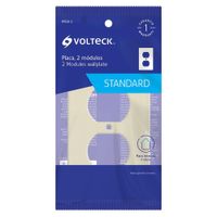 Placa Standard 2 Módulos - Volteck Varios Colores