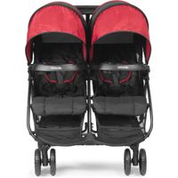 Carruaje Doble Plegable Cloud Plus Negro Y Rojo - Kolcraft