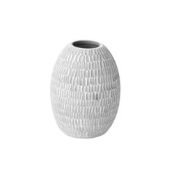 Florero Lund De Cerámica Artesanal Gris 10x13 Cm - Topis