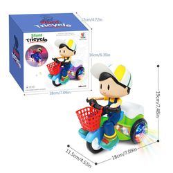 Triciclo De Juguete Con Niño Acrobacias Musical - Lider Bike