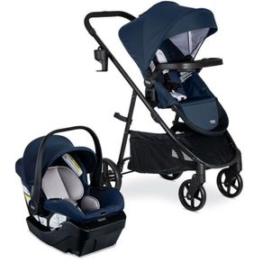 Combo Carruaje Y Asiento De auto Willow Brook Navy Glacier - Britax