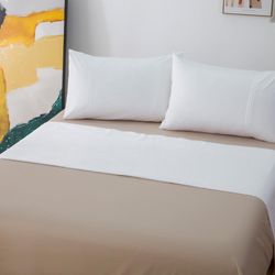 Set De Sábanas Mia - Livim Natural Home Varios Tamaños
