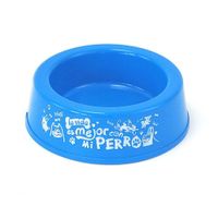 Plato Para Comida De Mascotas 3 Tazas Azul - Guateplast