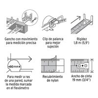 Flexómetro 5 M Auto Lock Contra Impactos - Truper