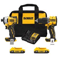 Kit Taladro 1/2 Plg Y Atornillador Max Atomic Inalámbrico 20 V - Dewalt