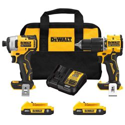Kit Taladro 1/2 Plg Y Atornillador Max Atomic Inalámbrico 20 V - Dewalt